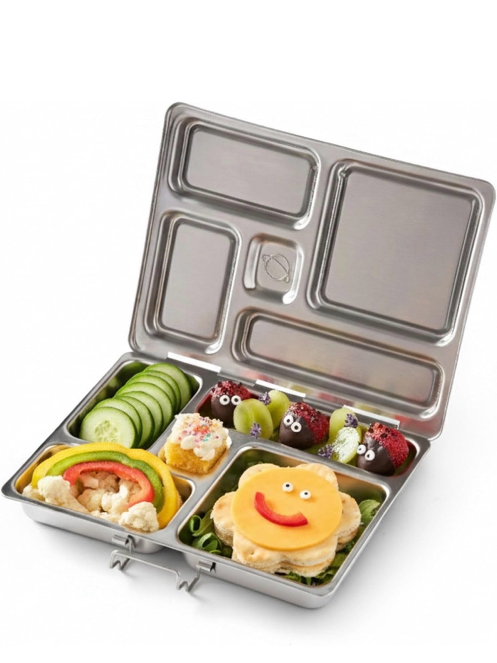PlanetBox Rover Stainless Steel Bento Box Style Lunch Box- 5 compartments